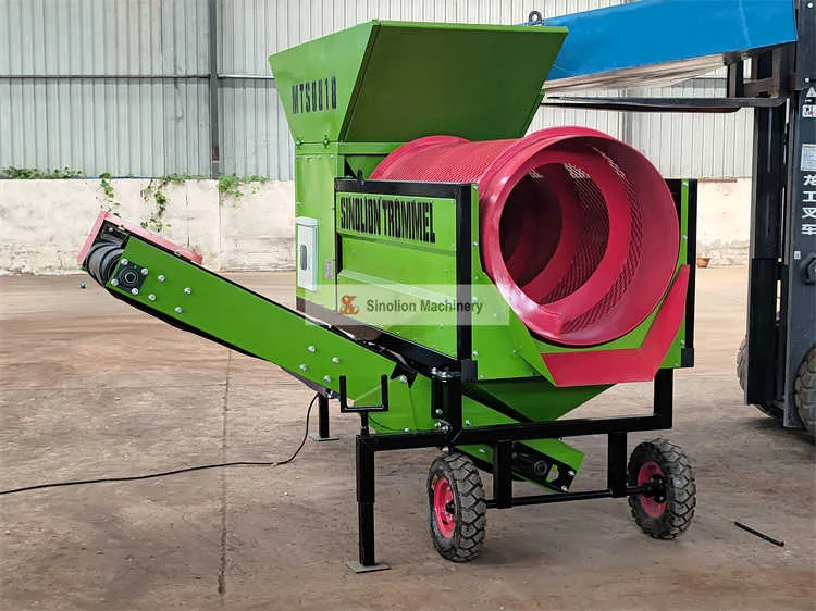 Small Mobile Drum Screen MTS0818 – Ultimate Compact Screening Solution 1 small mobile drum screen