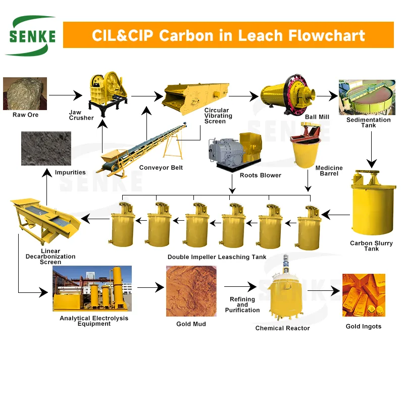  CIL gold processing plant